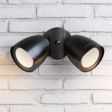 Cavin 9 1/4" High Black LED Adjustable Flood Light