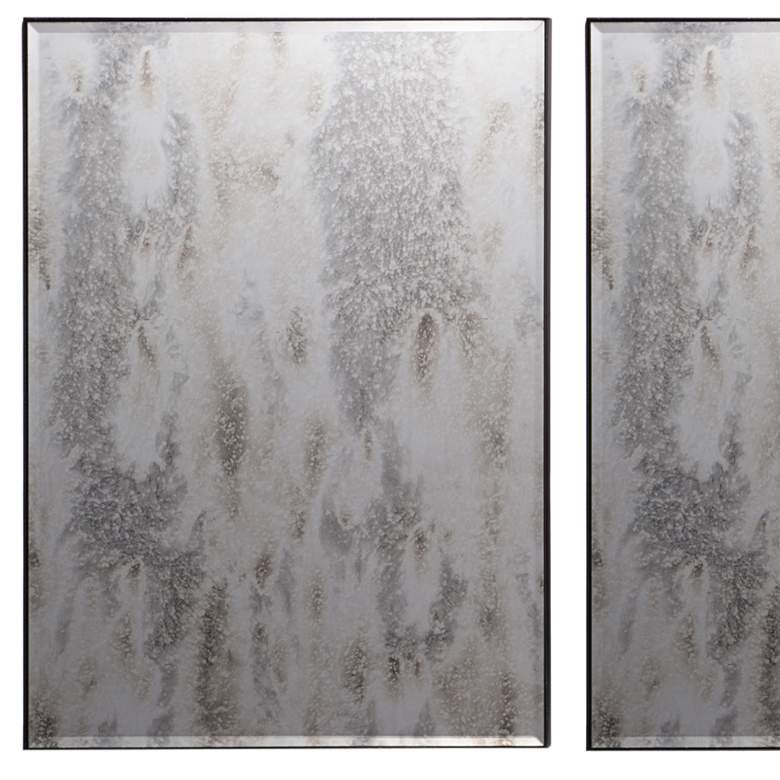 Image 2 Cavin Black 15 inch x 20 inch Rectangular Metal Wall Mirrors Set of 6 more views