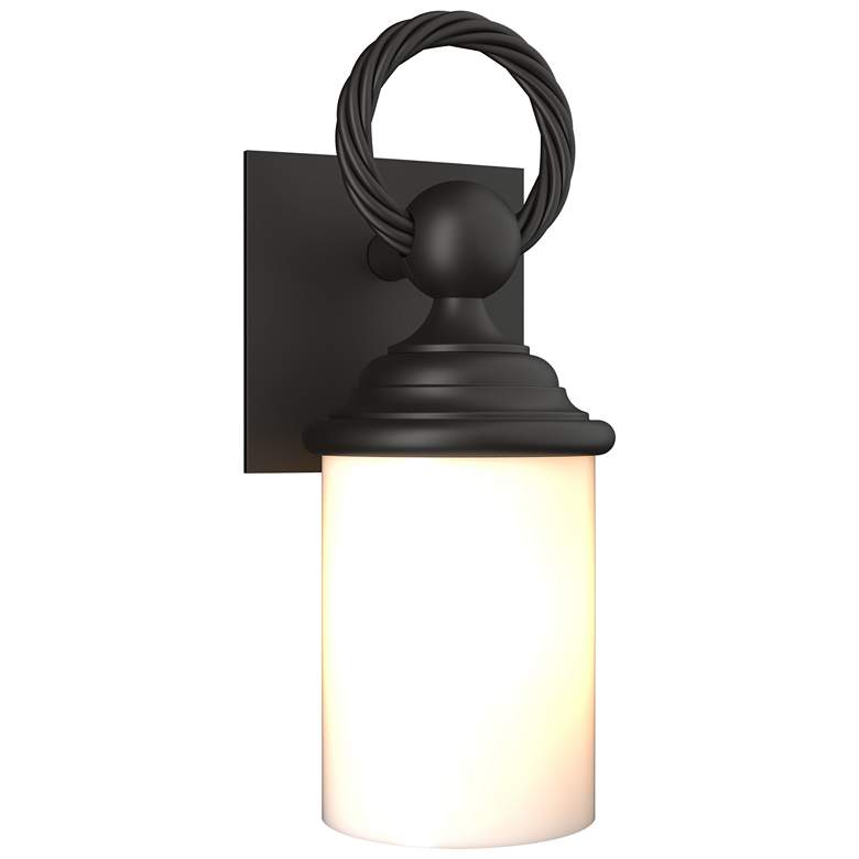 Image 1 Cavo 12.4 inch High Coastal Oil Rubbed Bronze Outdoor Wall Sconce w/ Opal 
