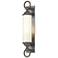 Cavo 25.8"H Large Coastal Dark Smoke Outdoor Sconce With Opal Glass Sh