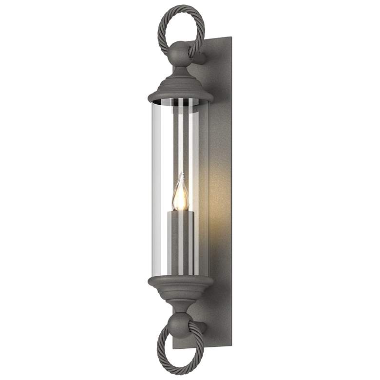 Image 1 Cavo 25.8"H Large Coastal Natural Iron Outdoor Sconce w/ Clear Glass S