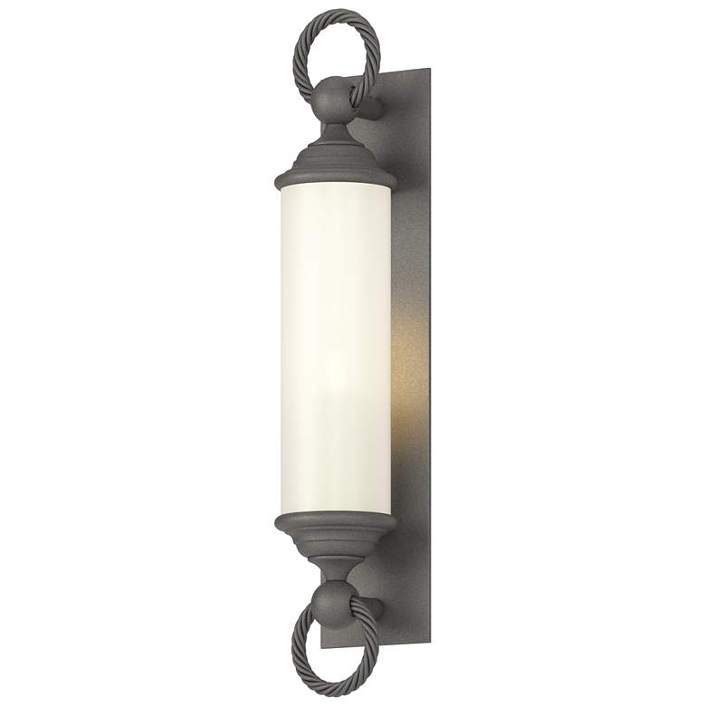 Image 1 Cavo 25.8"H Large Coastal Natural Iron Outdoor Sconce With Opal Glass