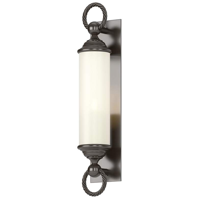 Image 1 Cavo 25.8 inchH Large Oil Rubbed Bronze Outdoor Sconce w/ Opal Shade