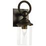 Cavo Outdoor Wall Sconce - Bronze Finish - Clear Glass