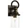 Cavo Outdoor Wall Sconce - Bronze Finish - Clear Glass