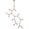 Cavoli 11 Lts Brass Chandelier