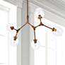 2_Cavoli 42 1/2" Wide Antique Brass 5-Light Chandelier