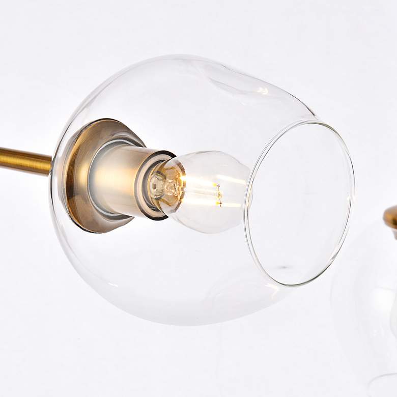 Image 5 Cavoli 42 1/2" Wide Antique Brass 5-Light Chandelier more views