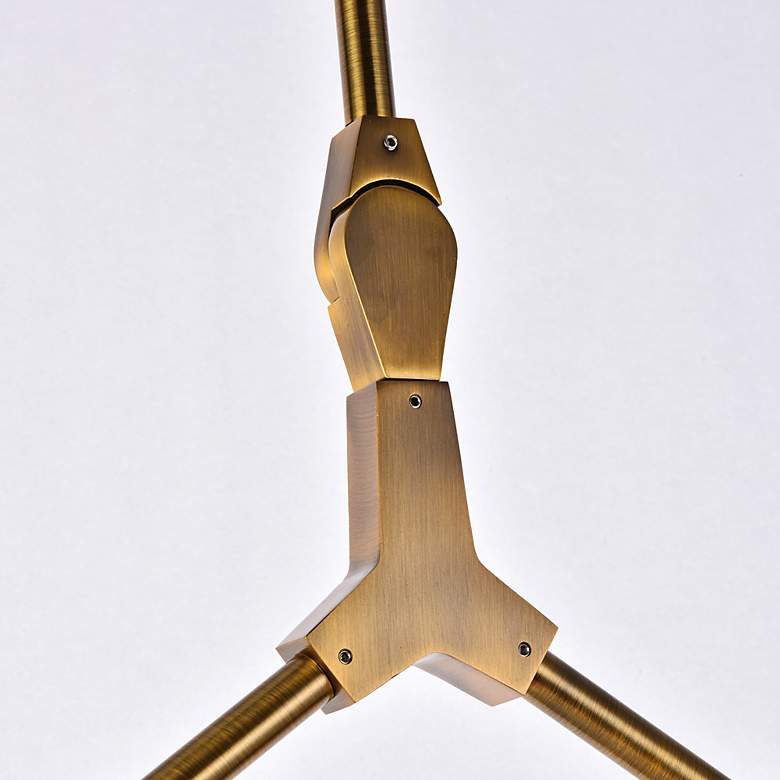 Image 6 Cavoli 42 1/2" Wide Antique Brass 5-Light Chandelier more views