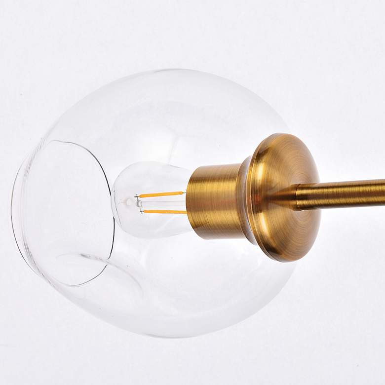 Image 7 Cavoli 42 1/2" Wide Antique Brass 5-Light Chandelier more views