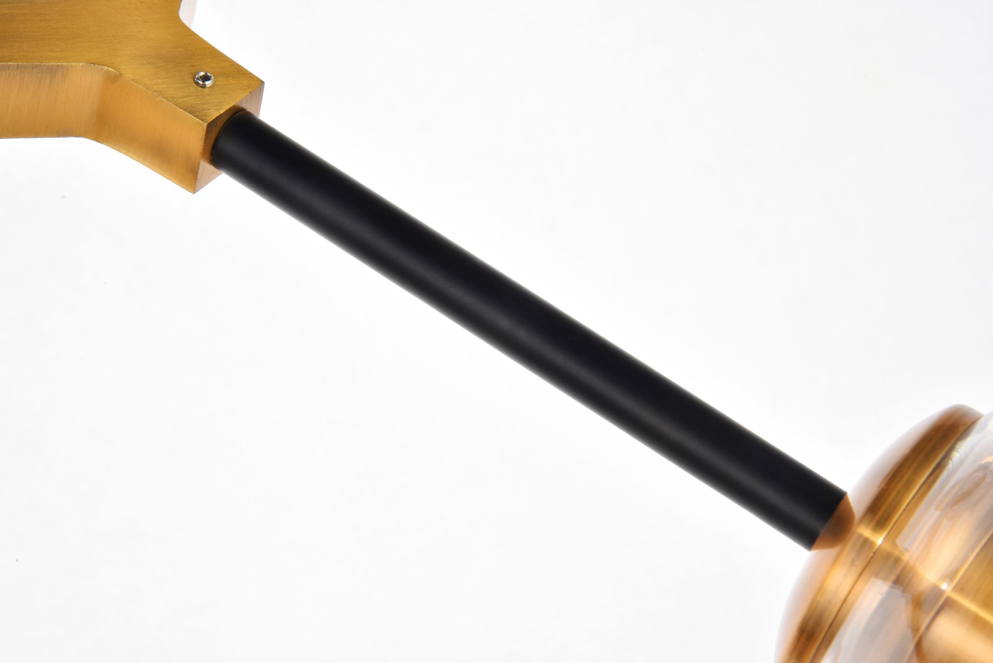 Cavoli 5 Lt In Lt Antique Brass And Flat Black Pendant