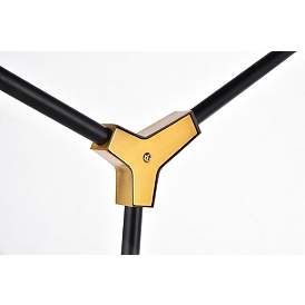 Image5 of Cavoli 5 Lt In Lt Antique Brass And Flat Black Pendant more views