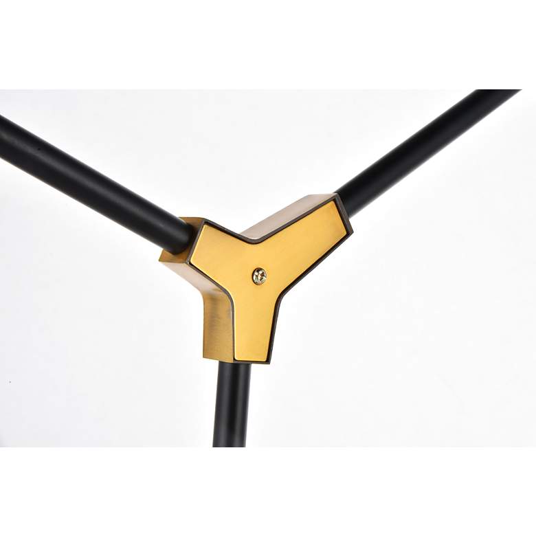 Image 5 Cavoli 5 Lt In Lt Antique Brass And Flat Black Pendant more views