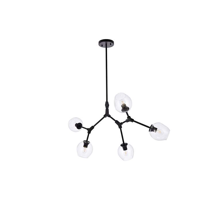 Image 7 Cavoli 5 Lts Black Chandelier more views
