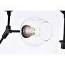 4_Cavoli 57" Wide Black 7-Light Chandelier more views