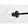 6_Cavoli 57" Wide Black 7-Light Chandelier more views