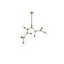 7_Cavoli 57" Wide Brass 7-Light Chandelier with Clear Glass more views