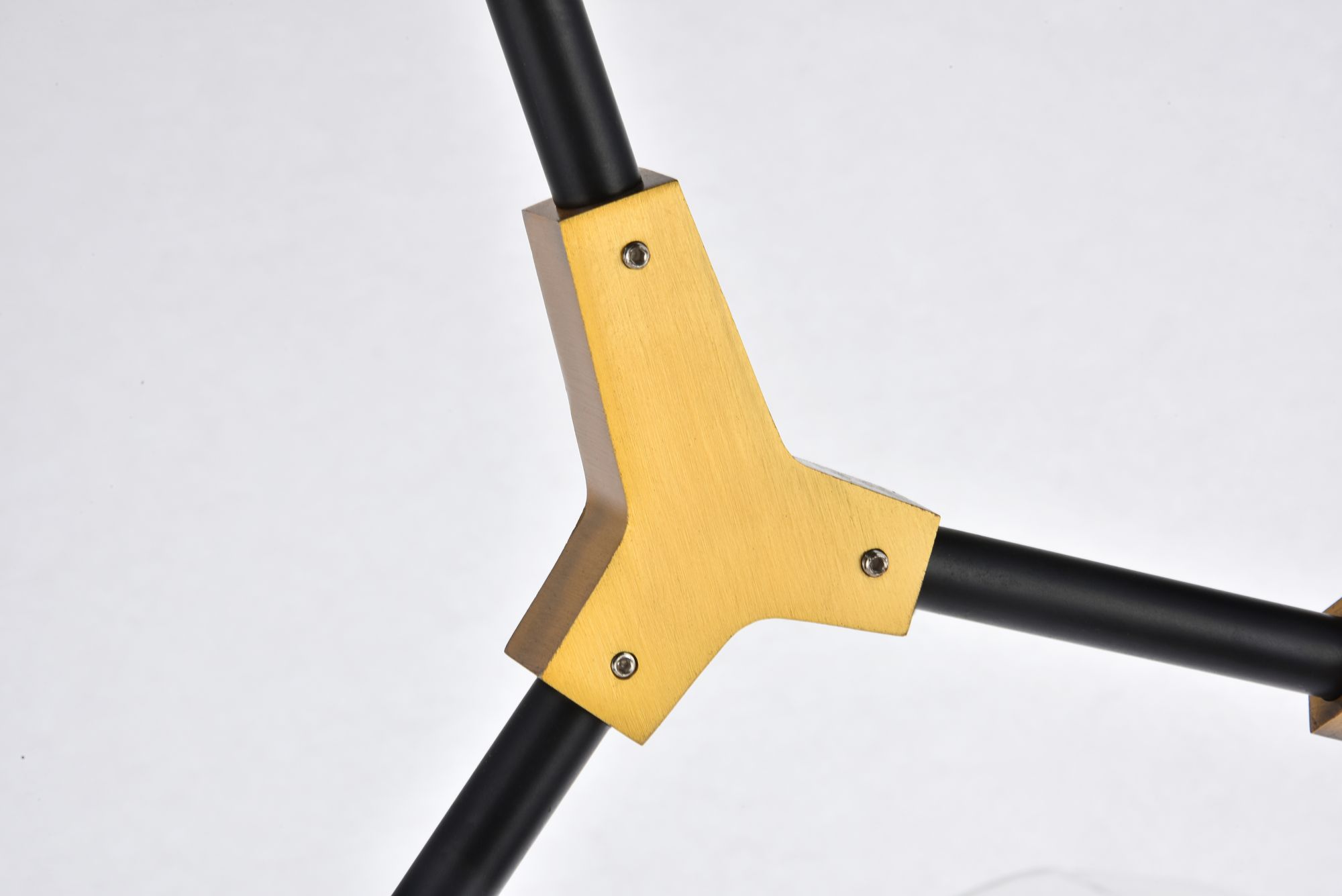 Cavoli 79" Wide Antique Brass and Black 9-Light Chandelier