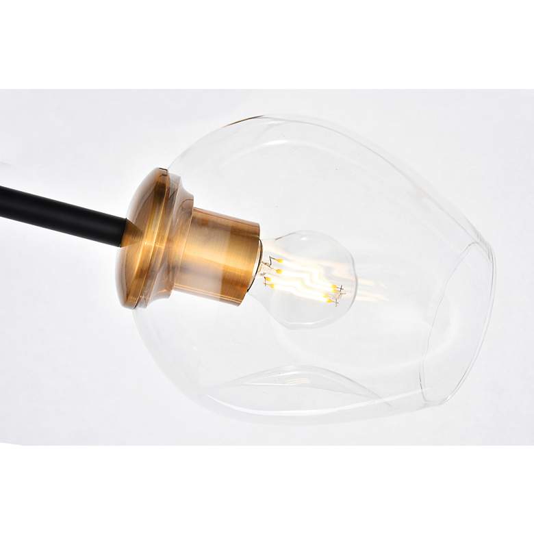 Image 4 Cavoli 9 Lt In Lt Antique Brass And Flat Black Pendant more views