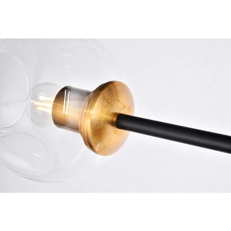 Image 5 Cavoli 9 Lt In Lt Antique Brass And Flat Black Pendant more views
