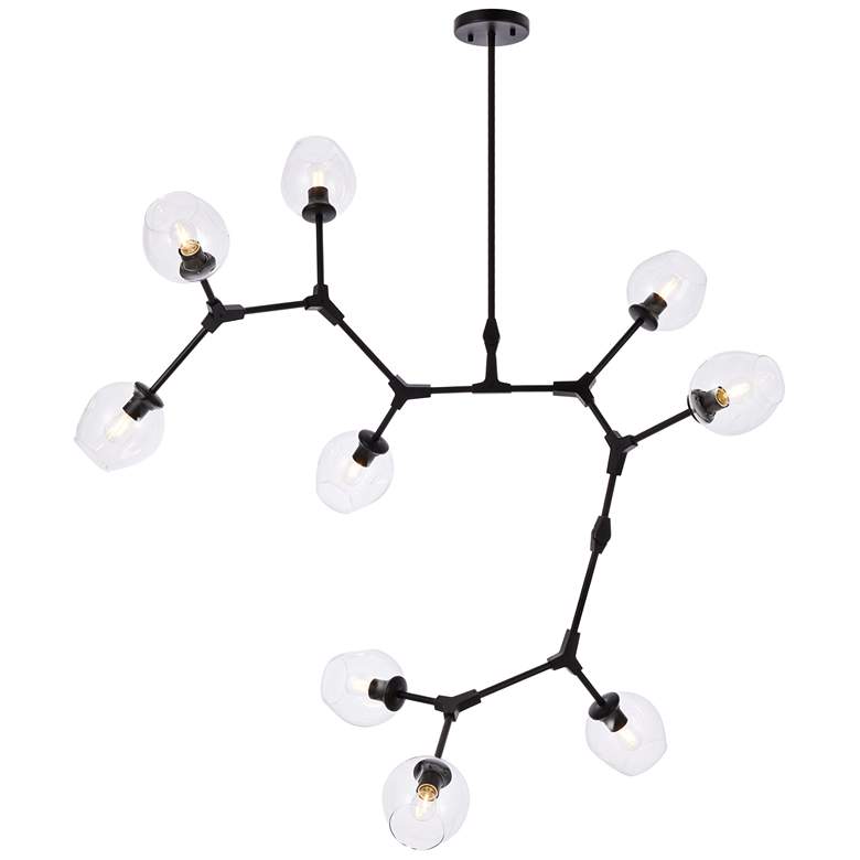 Image 1 Cavoli 9 Lts Black Chandelier