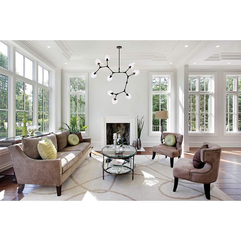 Image 2 Cavoli 9 Lts Black Chandelier more views
