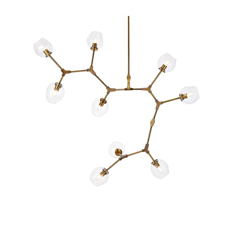 Image 3 Cavoli 9 Lts Brass Chandelier more views