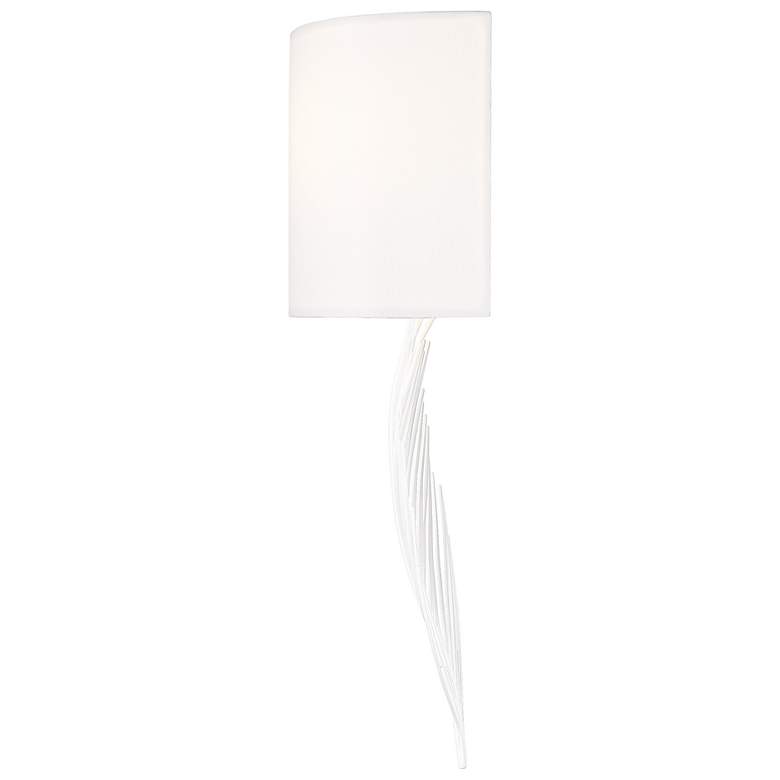 Image 3 Cay 2 Light Wall Sconce in Matte White with Modern White Shade more views