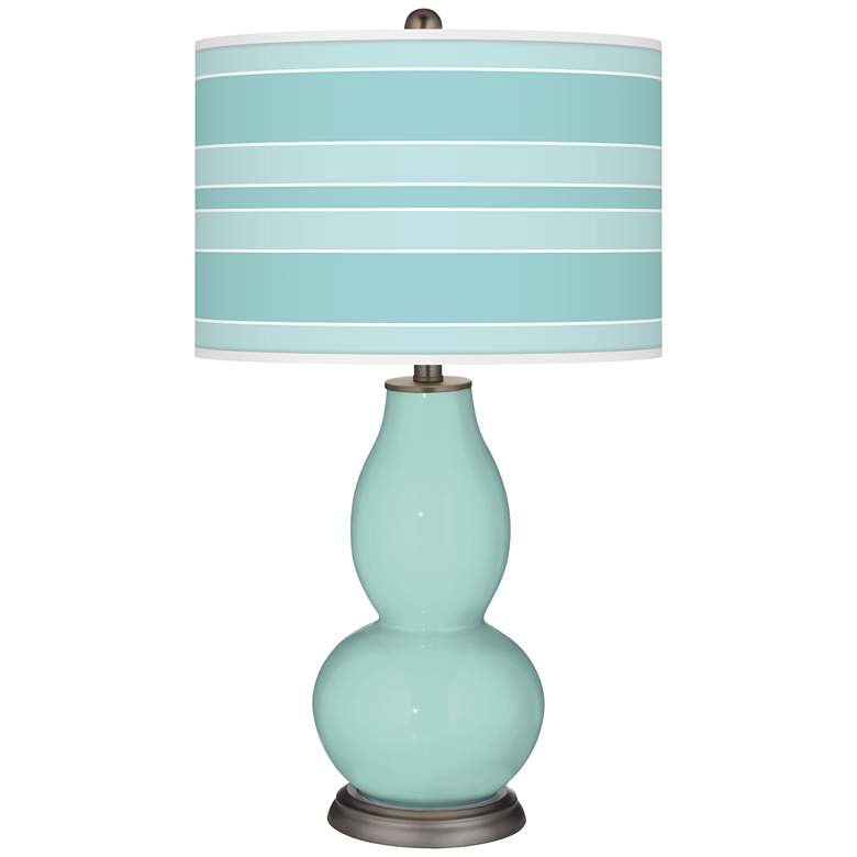 Cay Bold Stripe Double Gourd Table Lamp