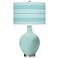 Cay Bold Stripe Ovo Glass Table Lamp