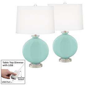 Image1 of Cay Carrie Table Lamp Set of 2 with Dimmers