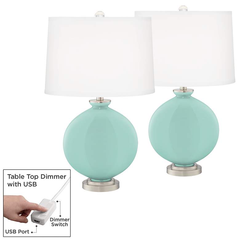 Image 1 Cay Carrie Table Lamp Set of 2 with Dimmers