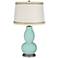 Cay Double Gourd Table Lamp with Rhinestone Lace Trim