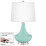 Cay Gillan Glass Table Lamp with Dimmer