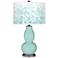Cay Mosaic Giclee Double Gourd Table Lamp