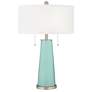 Cay Peggy Glass Table Lamp With Dimmer