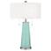 Cay Peggy Glass Table Lamp With Dimmer