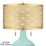 Cay Toby Brass Metal Shade Table Lamp