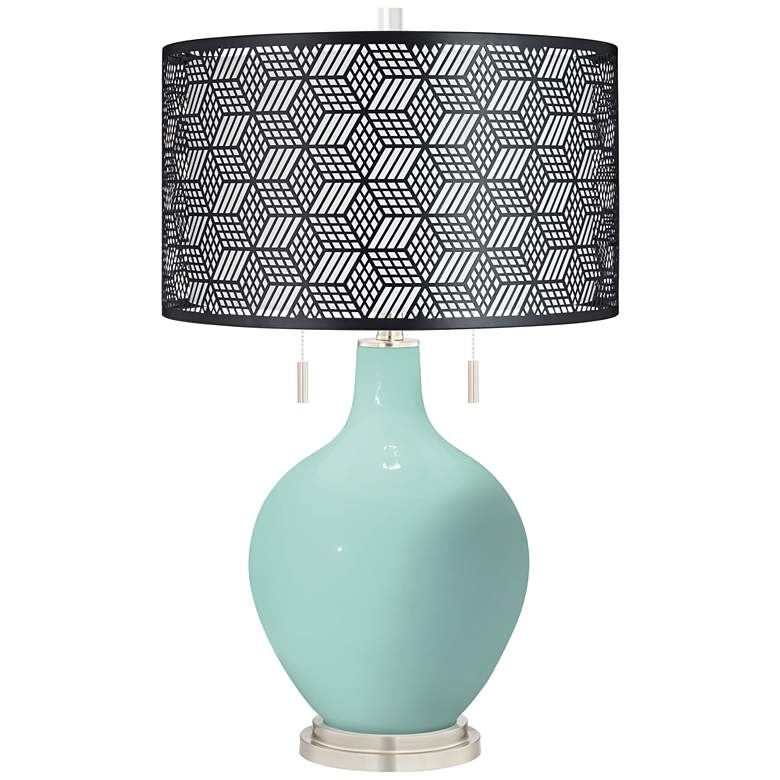 Image 1 Cay Toby Table Lamp With Black Metal Shade
