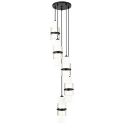 Cayden 12" Wide Matte Black Multi-Light Mini Pendant