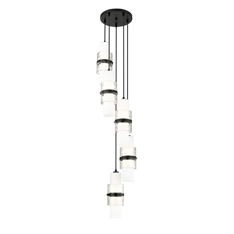 Image 6 Cayden 12" Wide Matte Black Multi-Light Mini Pendant more views