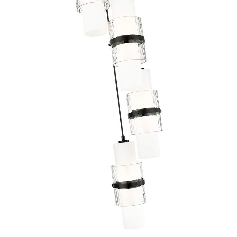 Image 7 Cayden 12" Wide Matte Black Multi-Light Mini Pendant more views