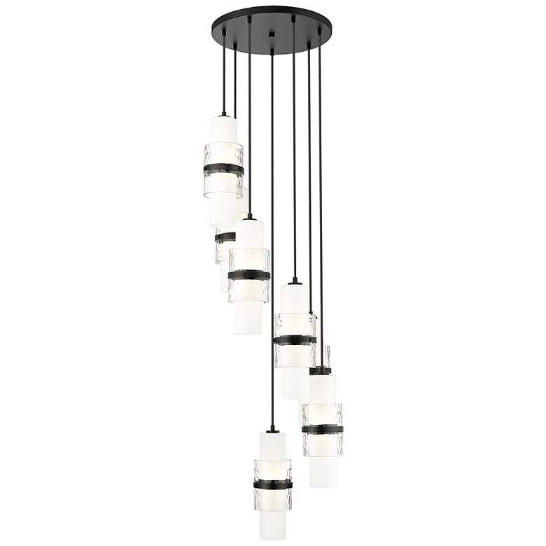 Image 3 Cayden 18" Wide Matte Black Multi-Light Pendant