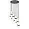 Cayden 24" Wide Matte Black 11-Light Pendant