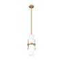 4_Cayden 6 1/2" Wide Modern Gold Cylinder Mini Pendant more views