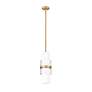 7_Cayden 6 1/2" Wide Modern Gold Cylinder Mini Pendant more views