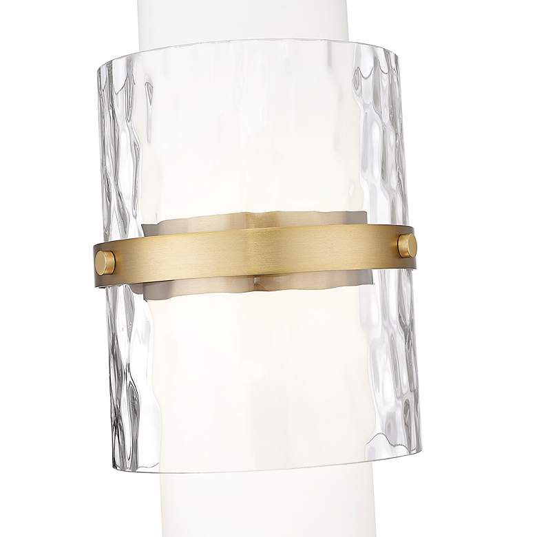Image 6 Cayden 6 1/2"W Modern Gold Mini Pendant w/ Two-Layer Shade more views