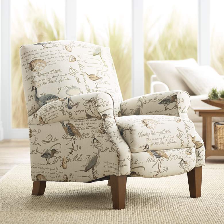 Image 1 Cayden Birdsong Upholstered Fabric 3-Way Firm Recliner Chair