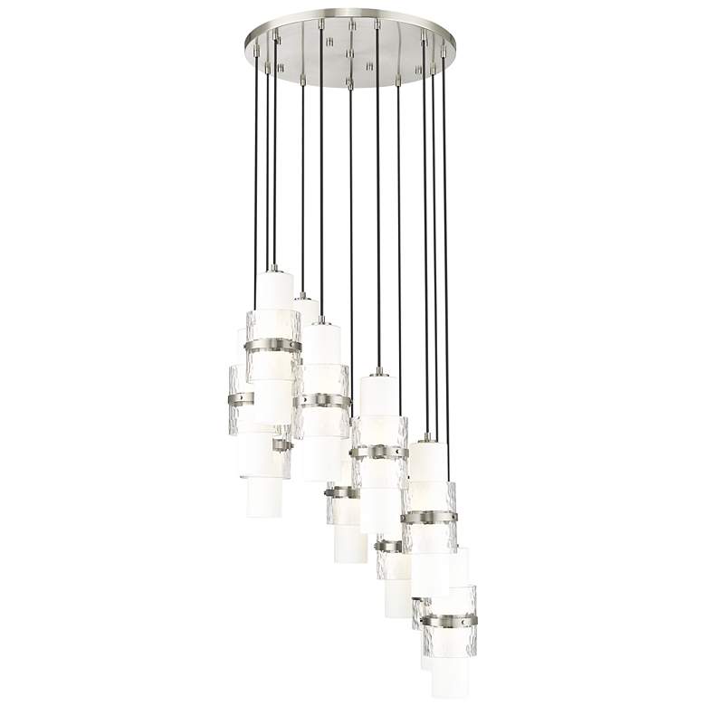 Image 1 Cayden by Z-Lite Brushed Nickel 11 Light Chandelier