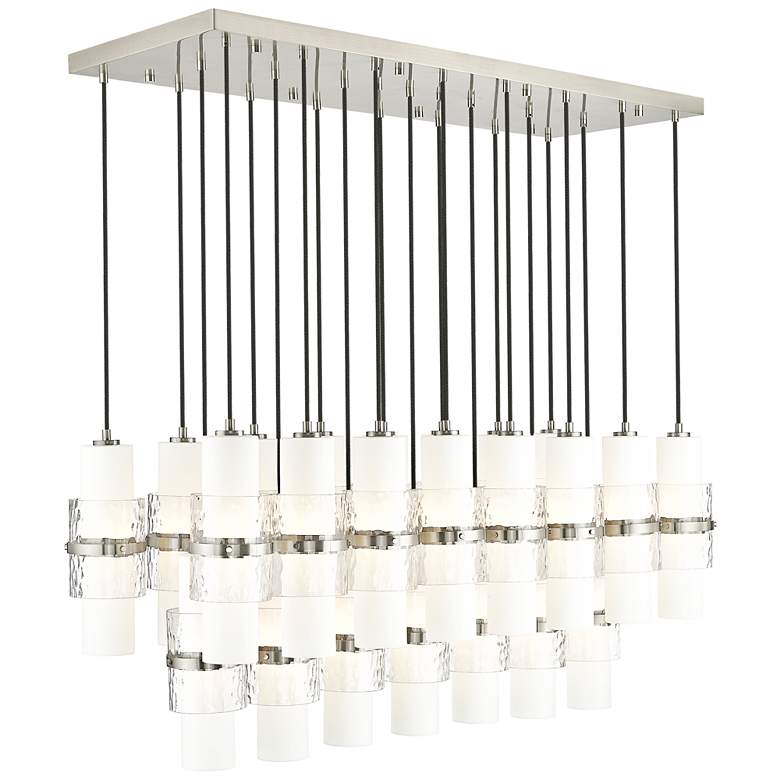Image 1 Cayden by Z-Lite Brushed Nickel 23 Light Linear Chandelier